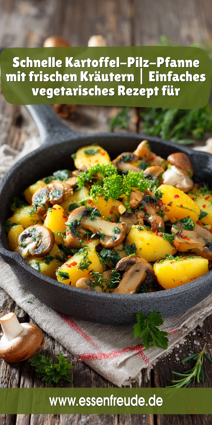 Kartoffel-Pilz-Pfanne mit Kräutern | Vegetarisches Mittagessen 2026