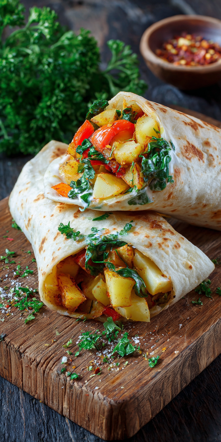 Kartoffel-Wrap mit frischem Gemüse | Food Trend 2026