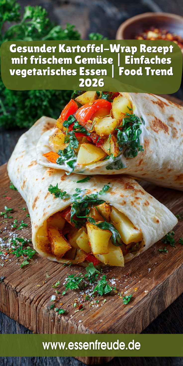 Kartoffel-Wrap mit frischem Gemüse | Food Trend 2026