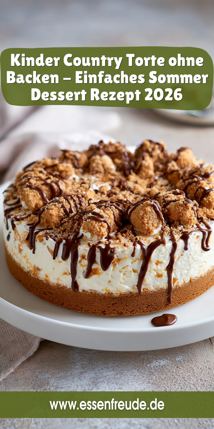 Kinder-Country-Torte ohne Backen | No Bake Rezepte 2026