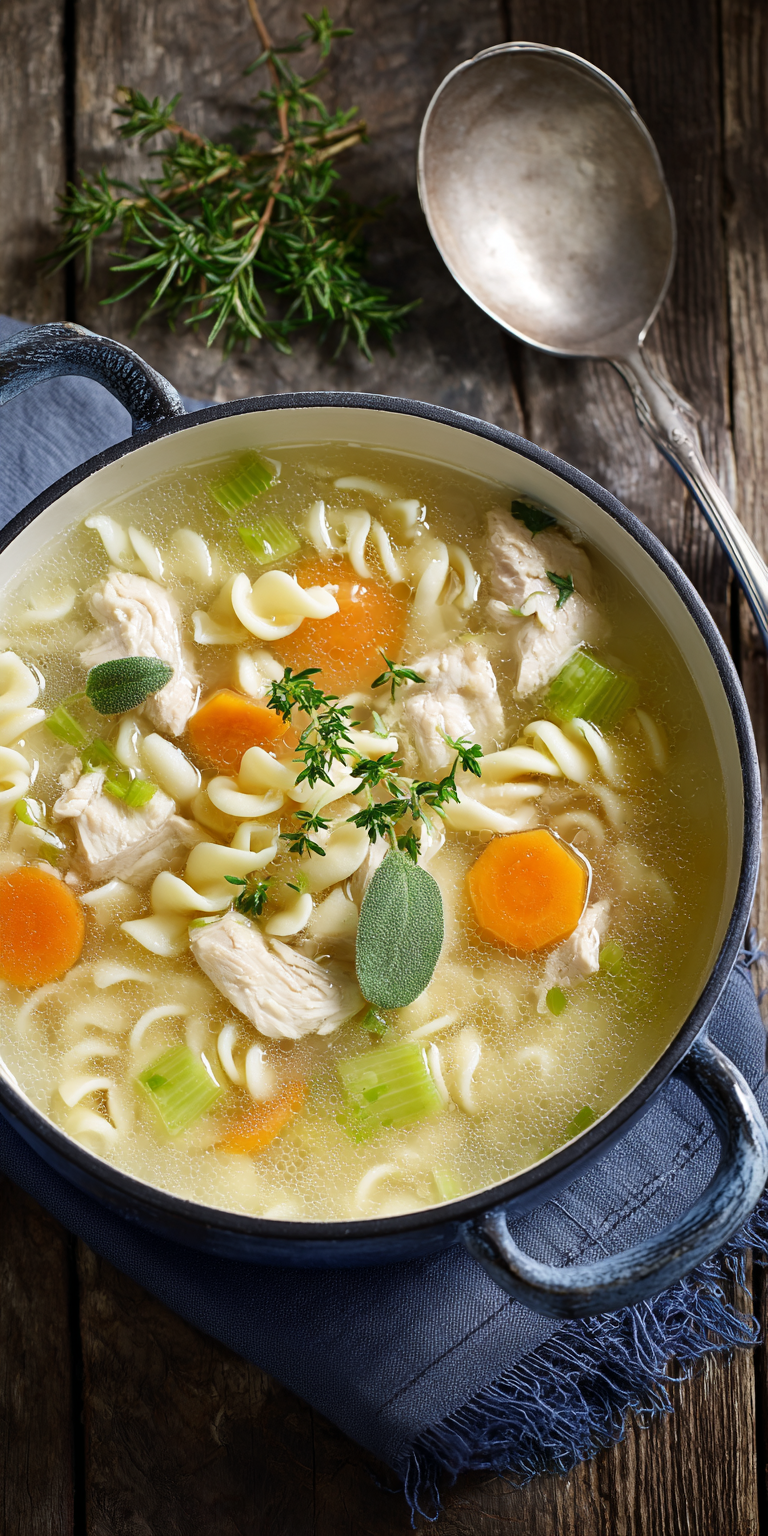 Klassische Hühner-Nudelsuppe | Wärmt von Innen 2026