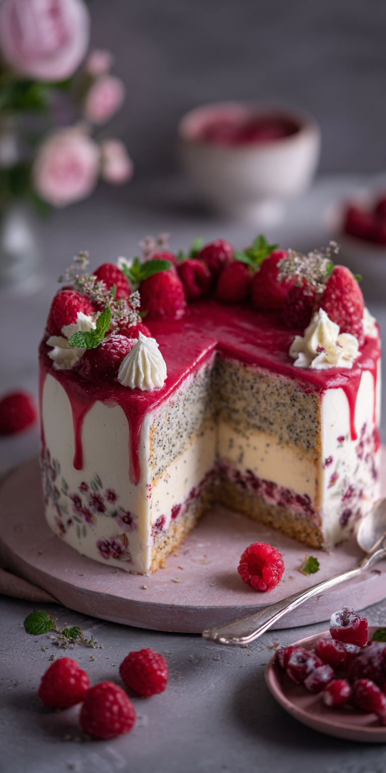 Klassische Schneewittchen Torte (Himbeer & Mohn) | Sonntagskuchen 2026