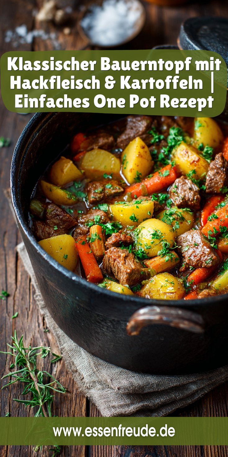 Klassischer Bauerntopf mit Hackfleisch & Kartoffeln | One Pot 2026