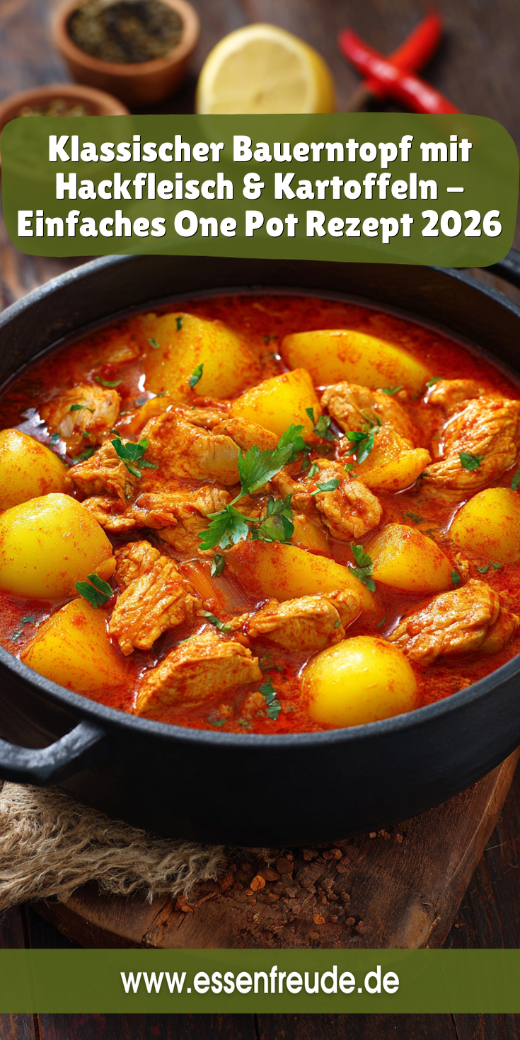 Klassischer Bauerntopf mit Hackfleisch & Kartoffeln | One Pot 2026