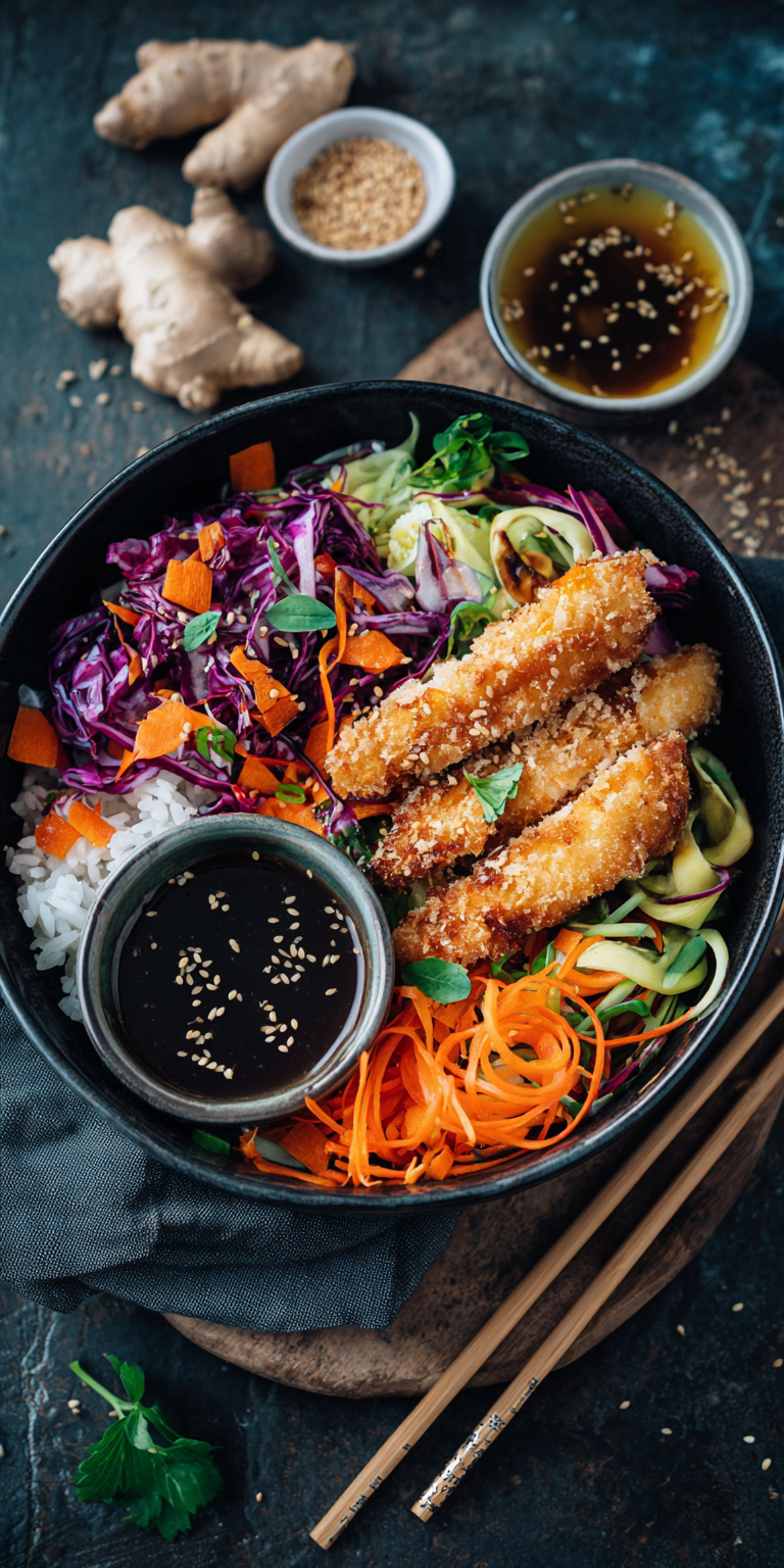 Knusprige Japanische Katsu-Bowl (Hähnchen) | Asiatische Gerichte für Zuhause 2026