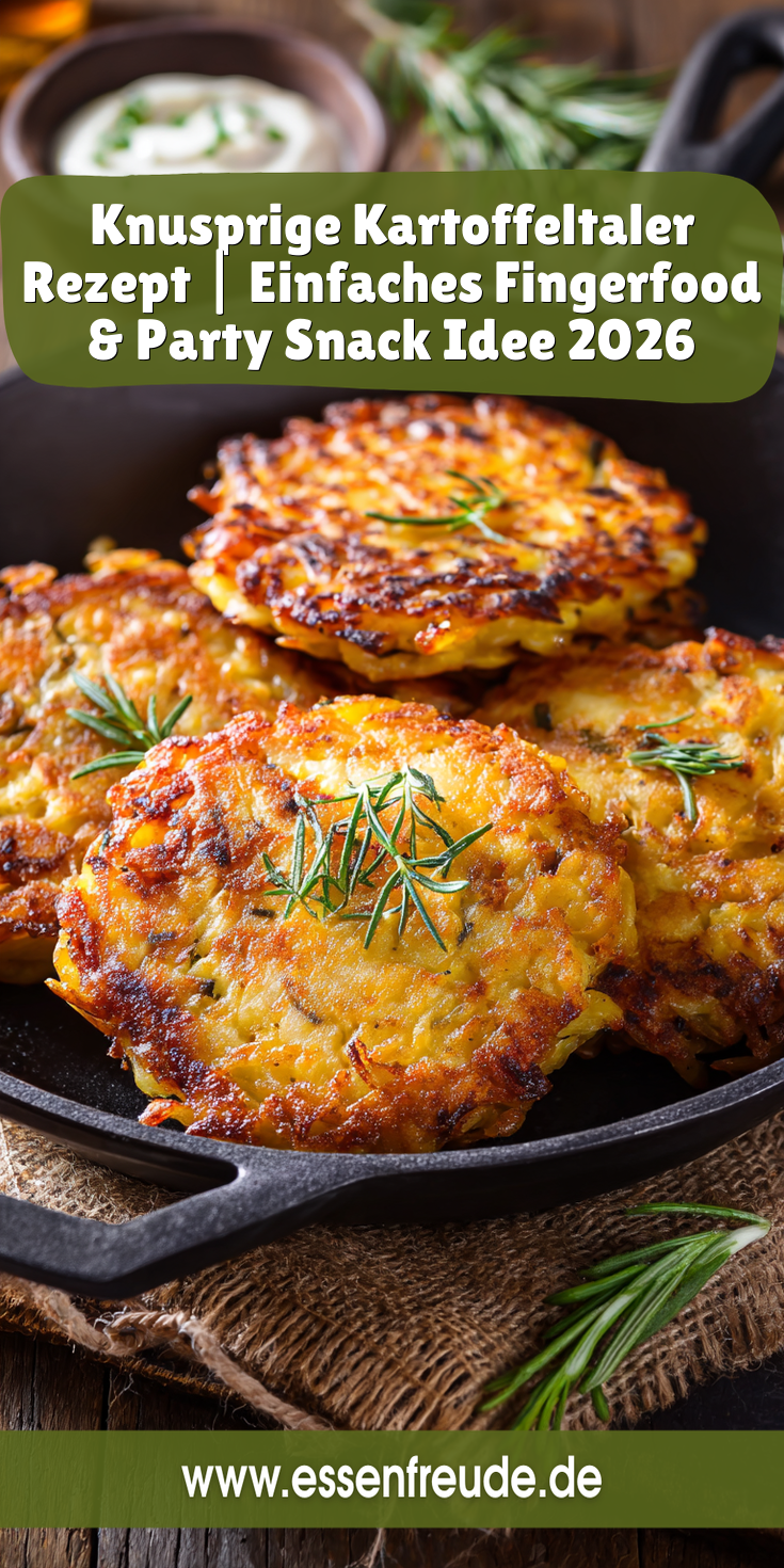 Knusprige Kartoffeltaler (Rösti-Art) | Fingerfood 2026