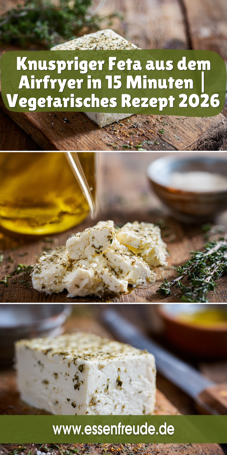 Knuspriger Feta aus dem Airfryer (in 15 Min) | Vegetarisch 2026