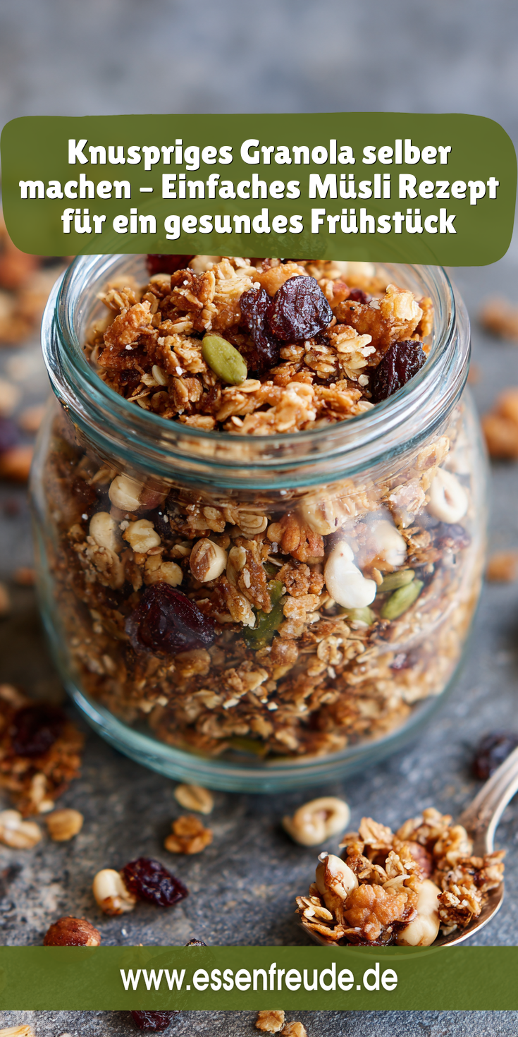 Knuspriges Granola selber machen – Müsli Rezept | Gesunde Frühstücksideen 2026