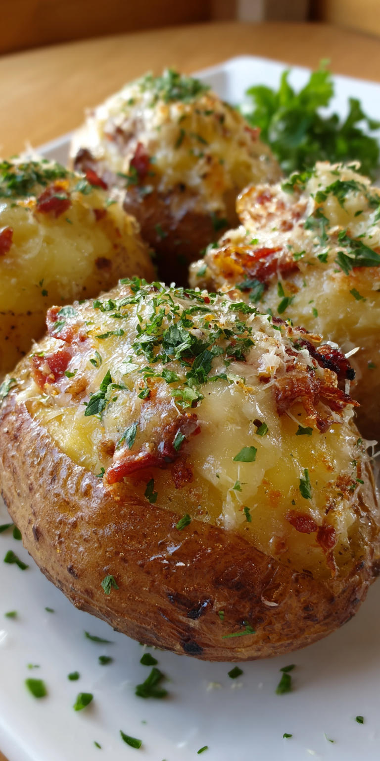 Krosse gefüllte Kartoffeln mit Rinderhack & Käse | Ofengericht 2026