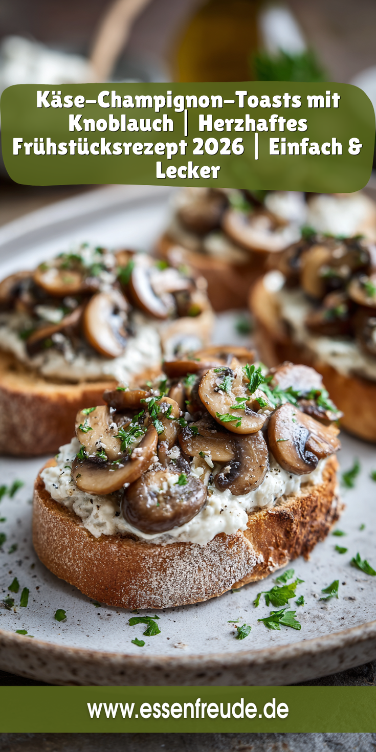Käse-Champignon-Knoblauch-Toasts | Herzhaftes Frühstück 2026