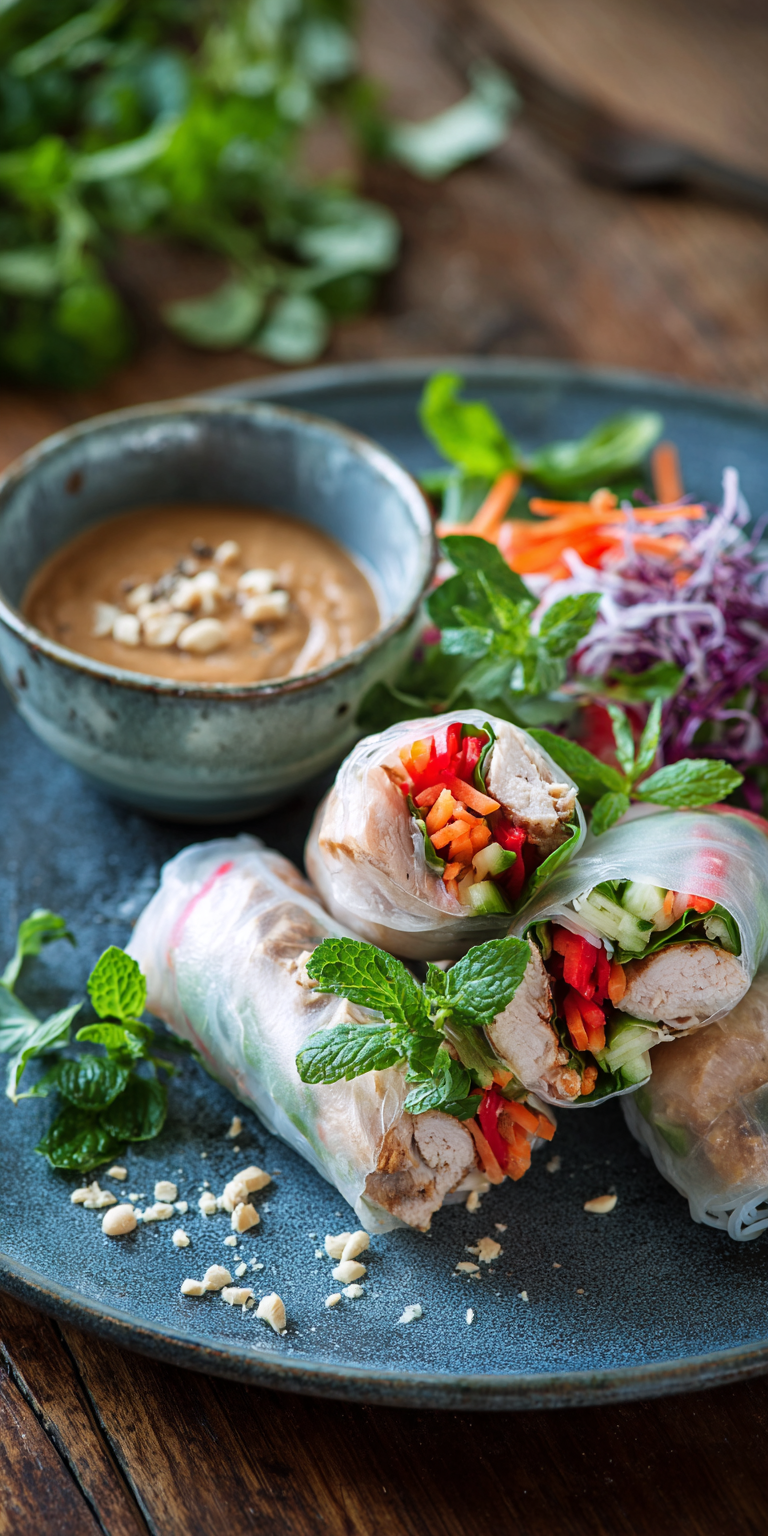 Leckere Sommerrollen mit Erdnussdip: Frisch & Leicht | Low Carb 2026