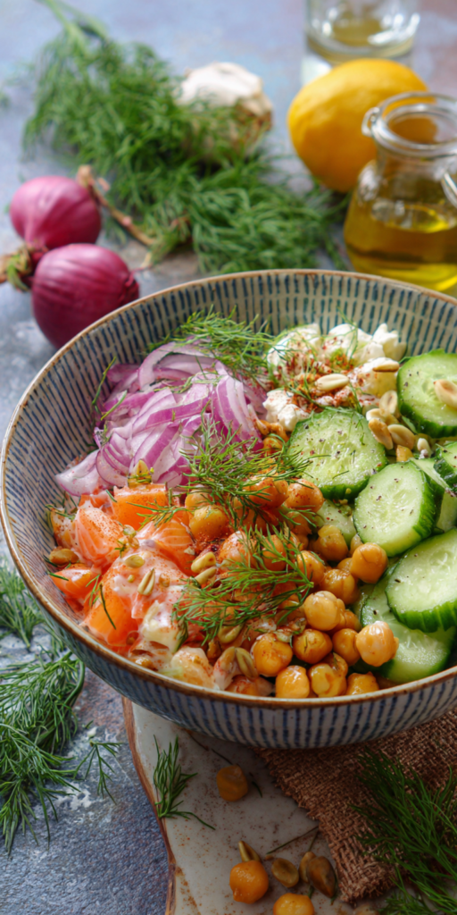 Leichter Gurkensalat mit Kichererbsen & Dill | Abnehmen 2026