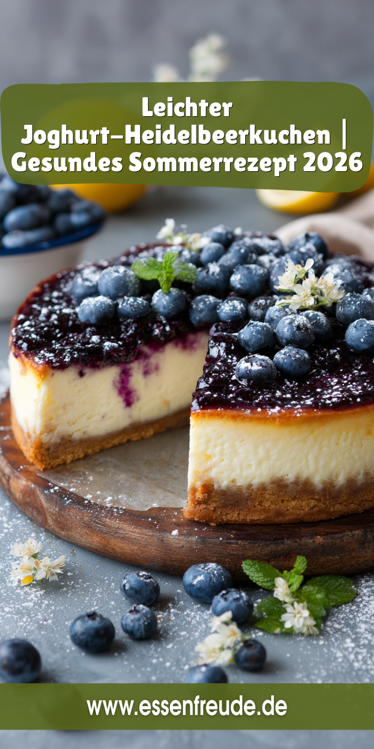 Leichter Joghurt-Heidelbeerkuchen | Fit & Gesund 2026
