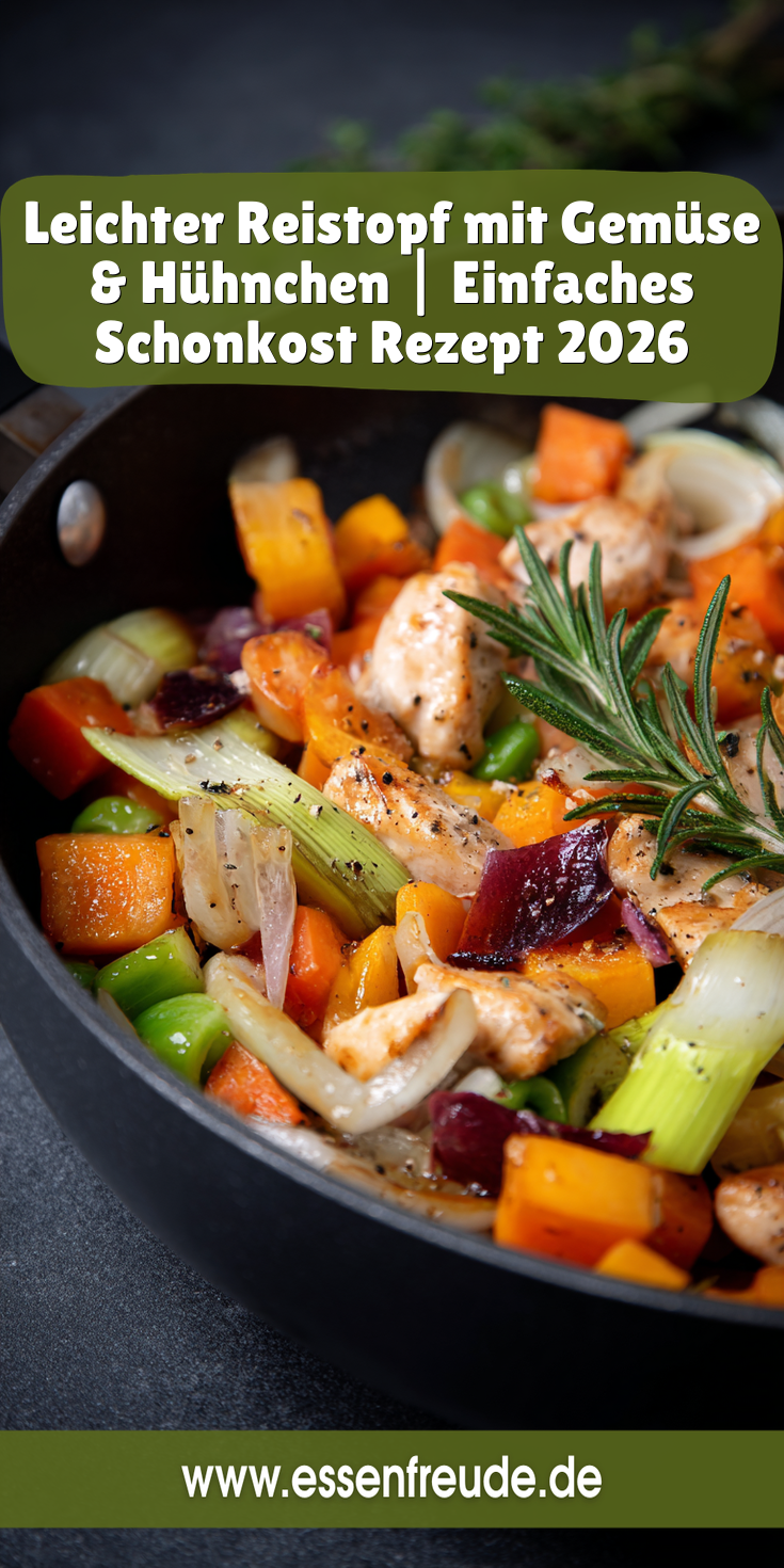 Leichter Reistopf mit Gemüse & Hühnchen | Schonkost 2026