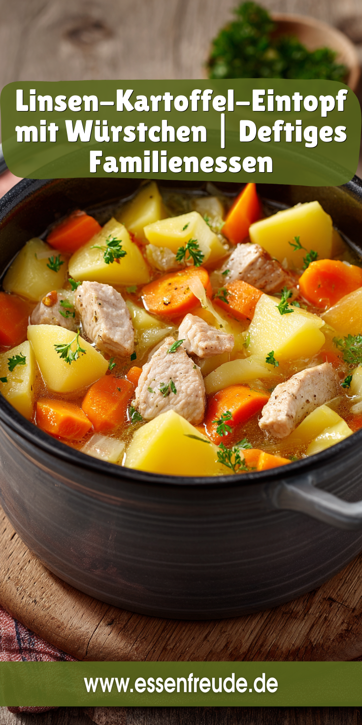 Linsen-Kartoffel-Eintopf mit Würstchen | Deftige Eintöpfe 2026