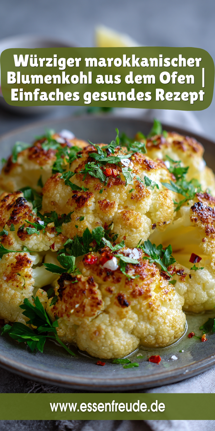 Marokkanischer Blumenkohl aus dem Ofen (Würzig) | Gesundes Gemüse 2026
