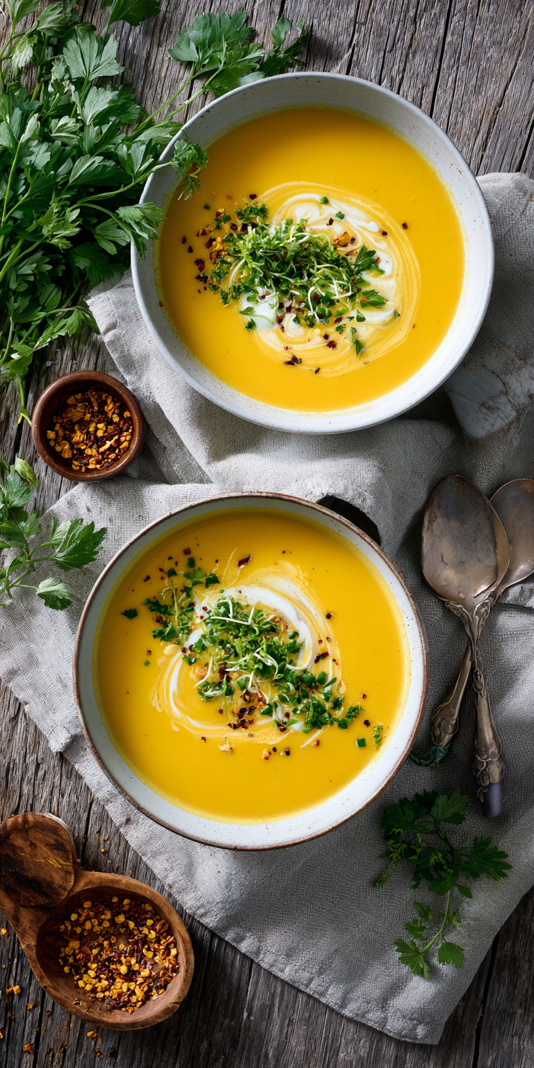 Möhren-Ingwer-Suppe mit Kokosmilch | Gesund & Vegan 2026