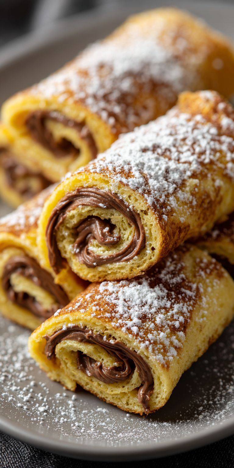 Nutella-Zimt-Toast-Rollen (French Toast Rolls) | Süßes Frühstück 2026