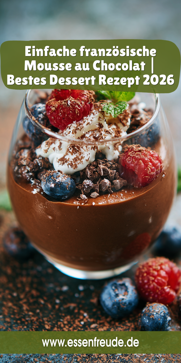 Original französische Mousse au Chocolat | Das Beste Rezept 2026