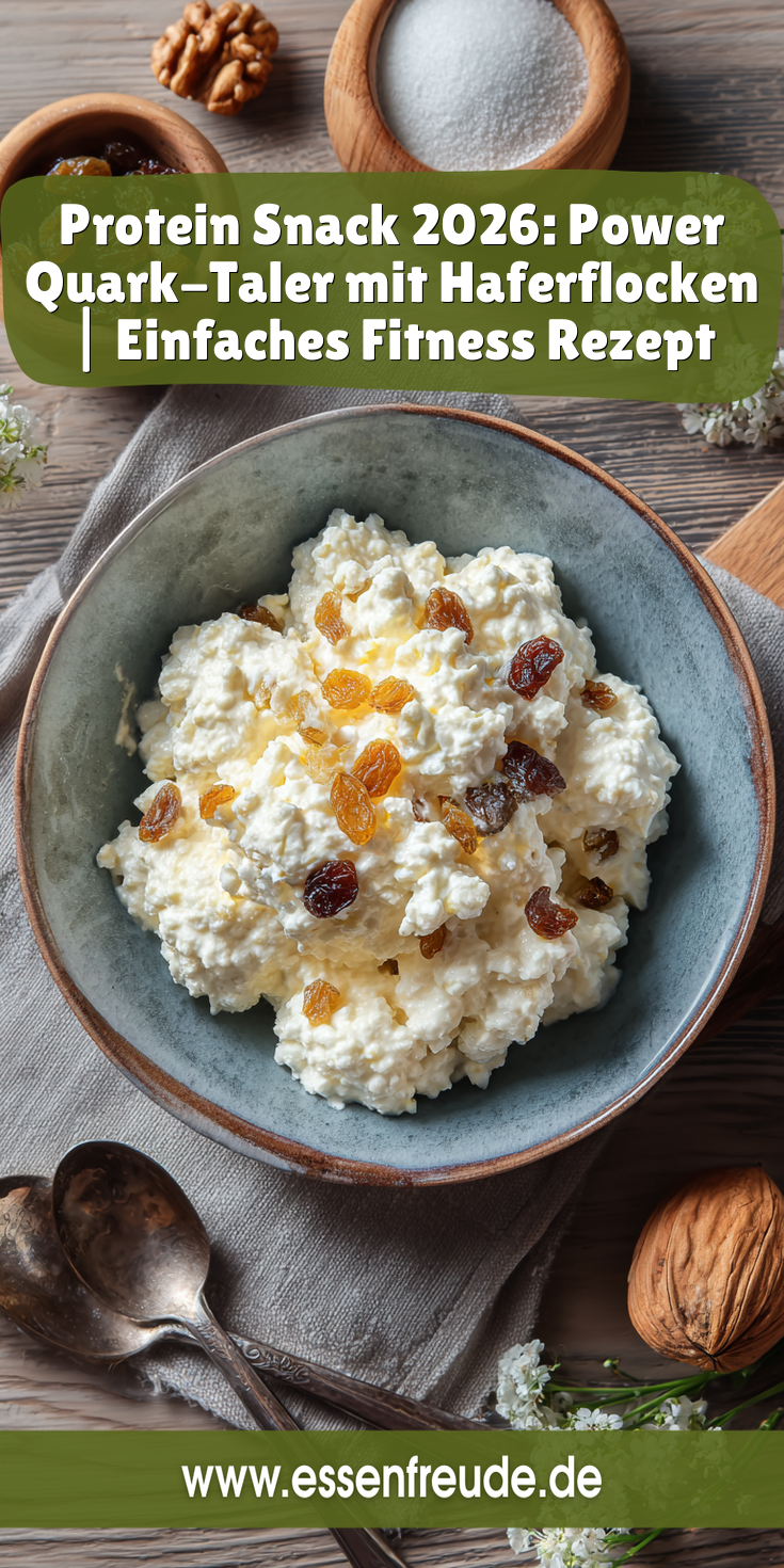 Power Quark-Taler mit Haferflocken | Protein Snack 2026