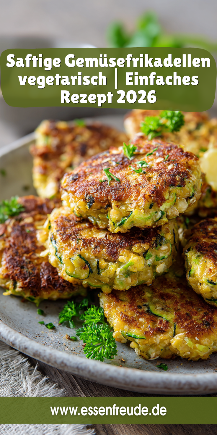 Saftige Gemüsefrikadellen (Fleischlos) | Vegetarisch 2026