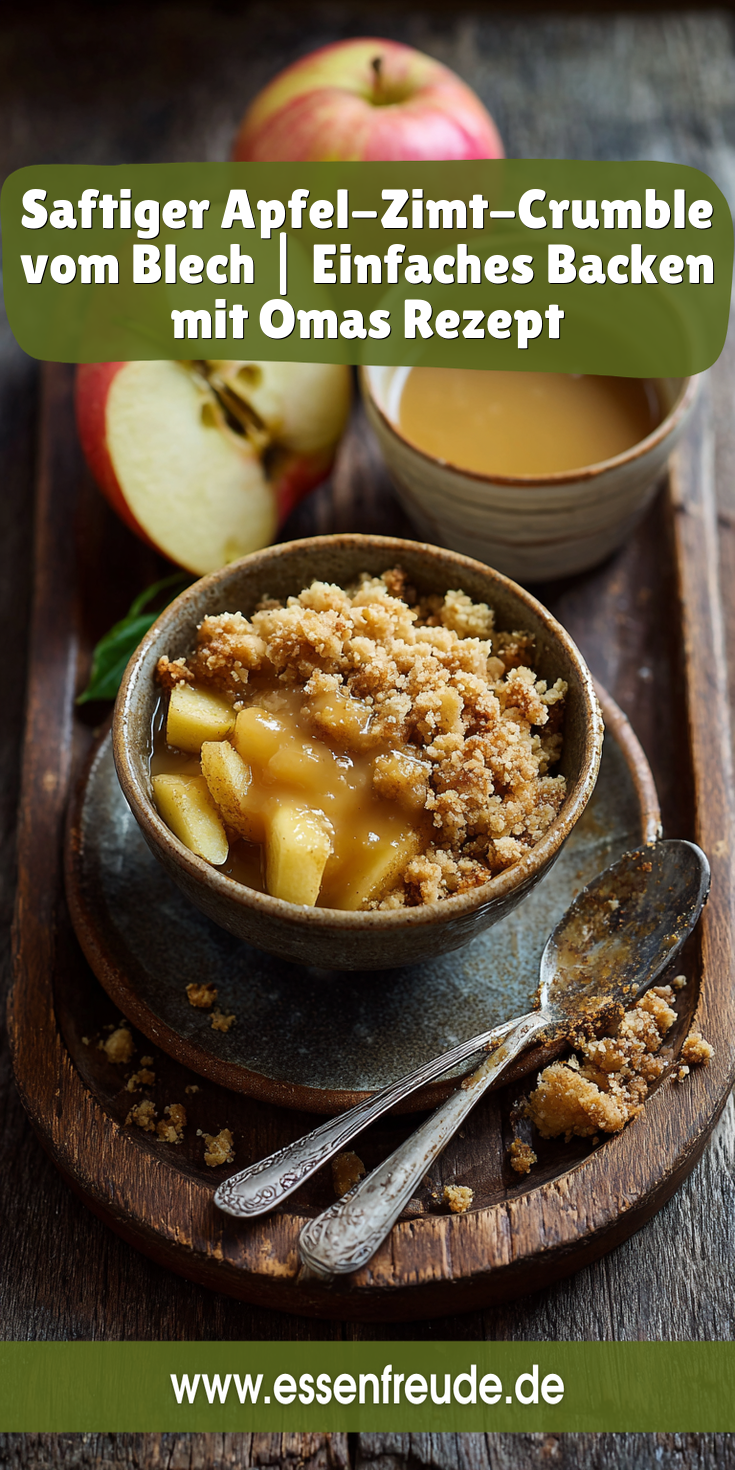 Saftiger Apfel-Zimt-Crumble vom Blech | Omas Rezepte 2026
