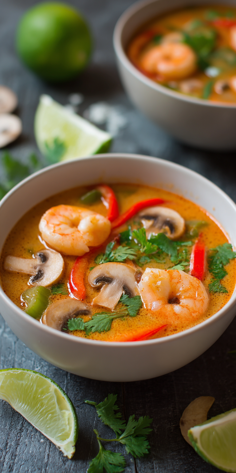 Scharfe Thai Kokos-Garnelensuppe | Low Carb Abendessen 2026