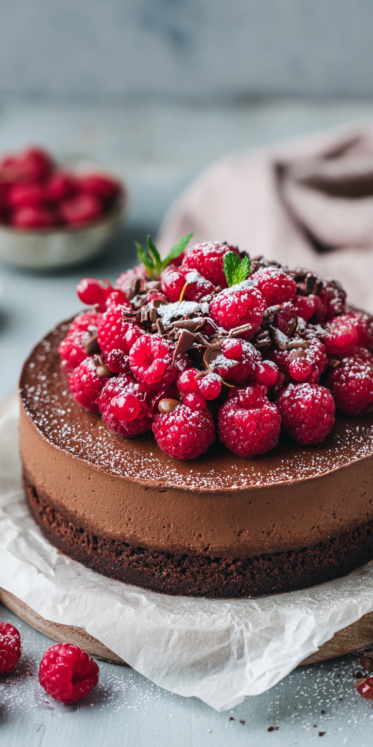 Schokoladige Brownie-Torte mit Himbeeren | Festlich 2026
