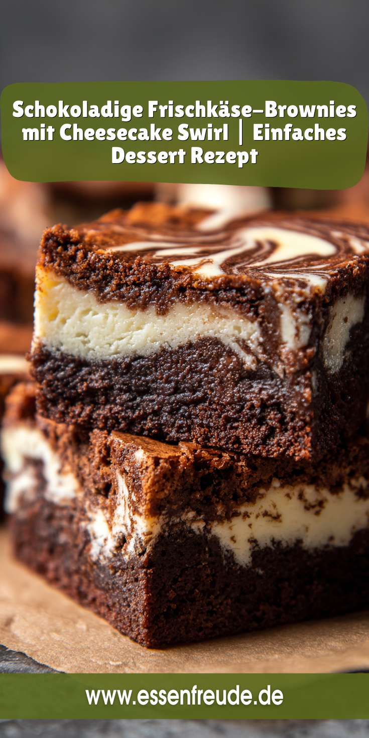 Schokoladige Frischkäse-Brownies (Cheesecake Swirl) | 2026