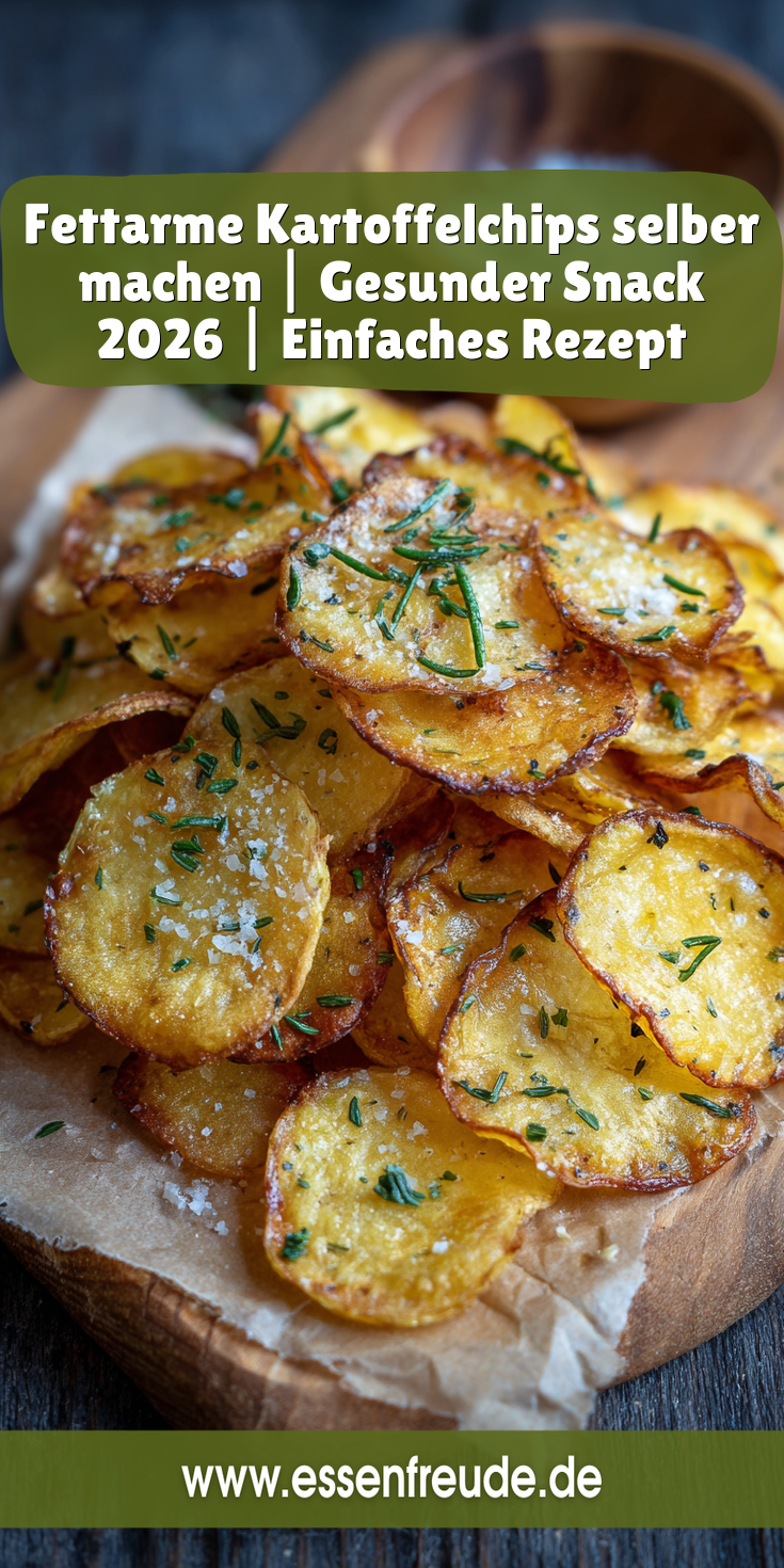 Selbstgemachte Kartoffelchips (Fettarm) | Gesunde Snacks 2026