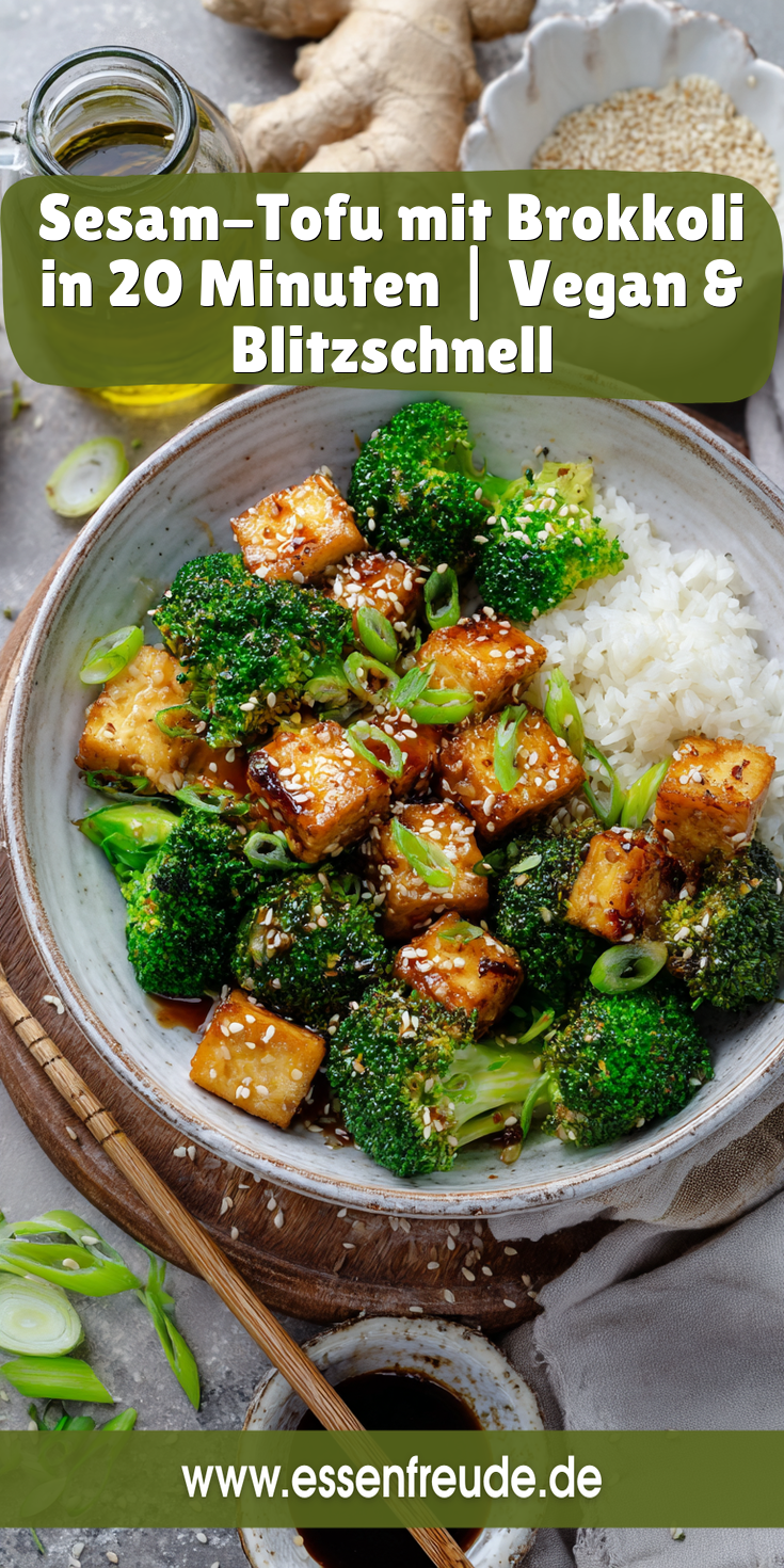 Sesam-Tofu mit Brokkoli: Blitzschnell & Vegan | Asiatische Küche 2026