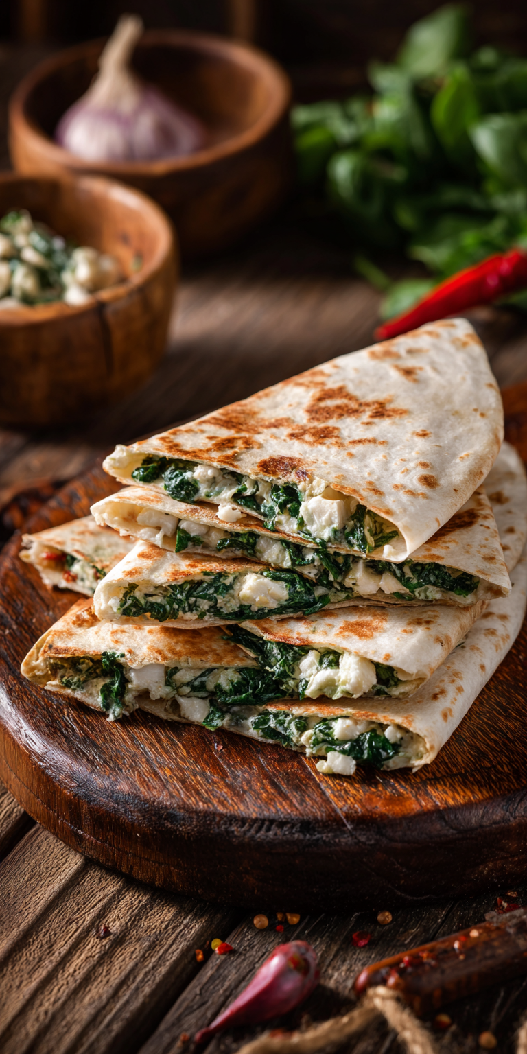 Spinat-Feta-Quesadillas: Knusprig & Vegetarisch | Schnelles Frühstück 2026