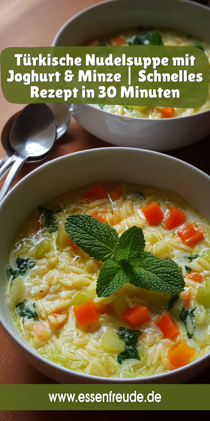 Türkische Nudelsuppe mit Joghurt & Minze | In 30 Minuten 2026
