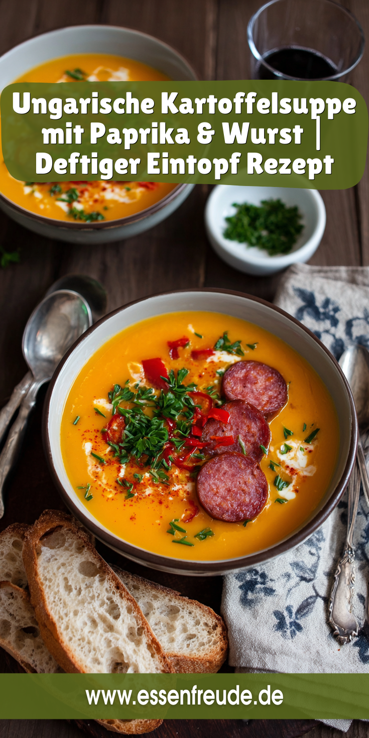 Ungarische Kartoffelsuppe mit Paprika & Wurst | Deftige Eintöpfe 2026