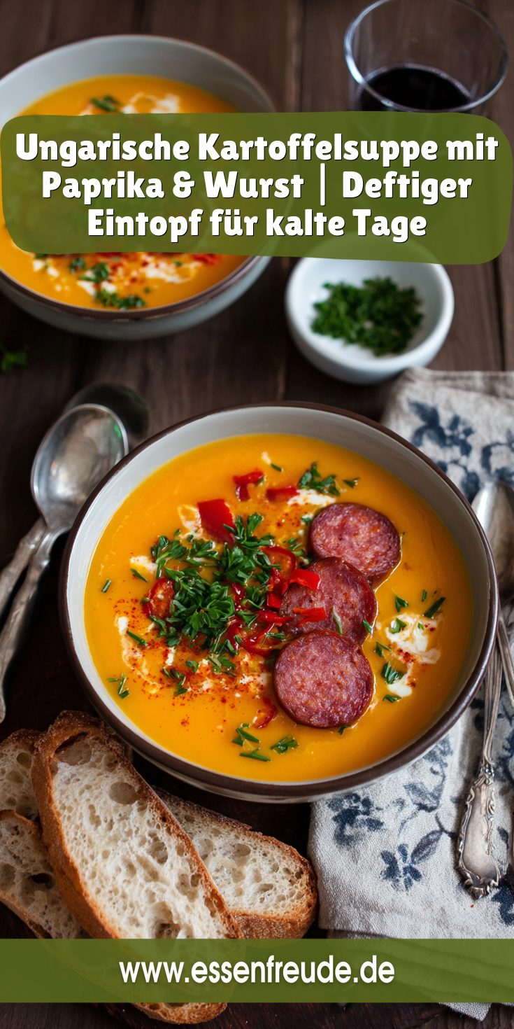 Ungarische Kartoffelsuppe mit Paprika & Wurst | Deftige Eintöpfe 2026