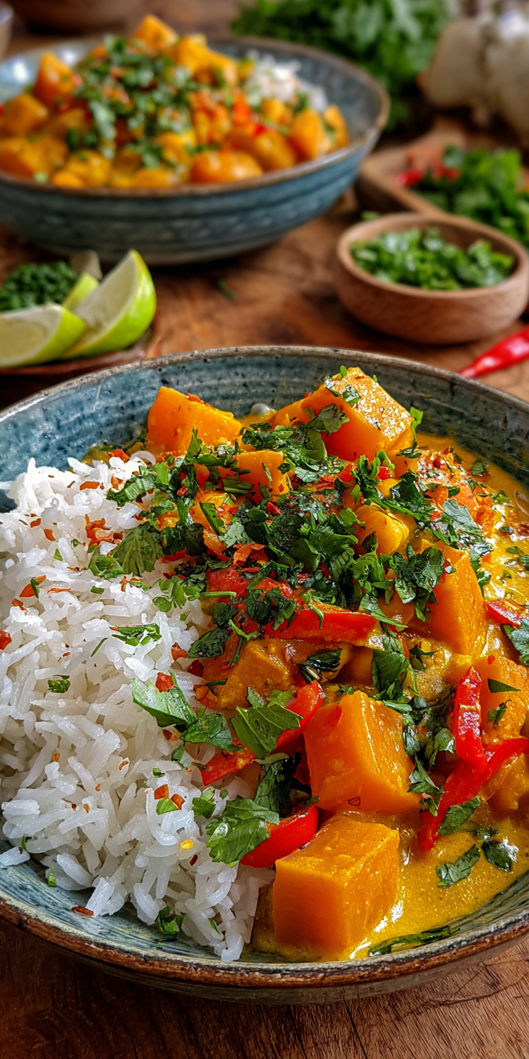 Veganes Kürbis-Curry mit Kokosmilch | Schnelle Familienrezepte 2026