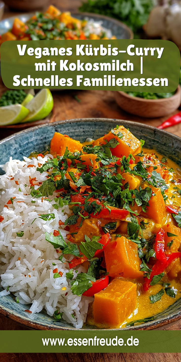 Veganes Kürbis-Curry mit Kokosmilch | Schnelle Familienrezepte 2026