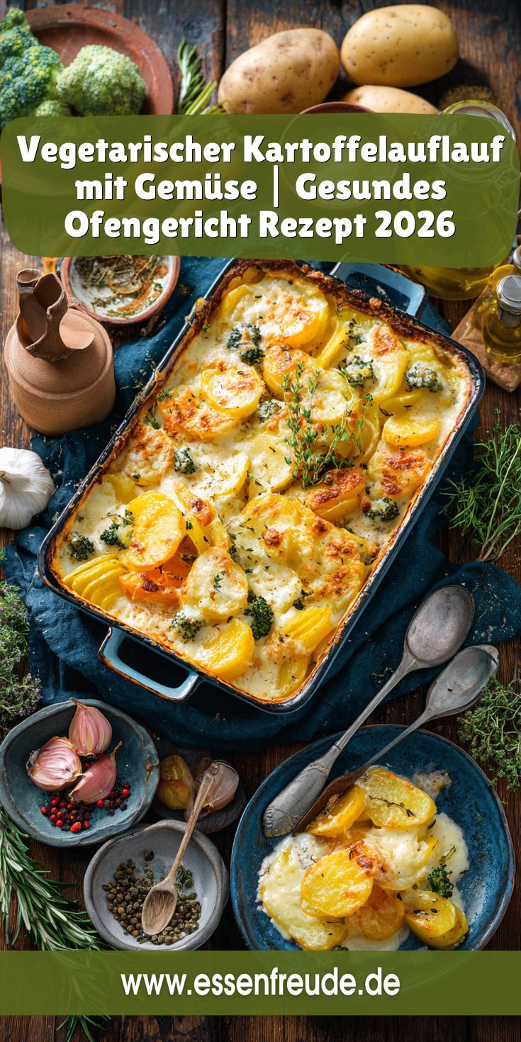 Vegetarischer Kartoffelauflauf mit viel Gemüse | Gesund & Lecker 2026