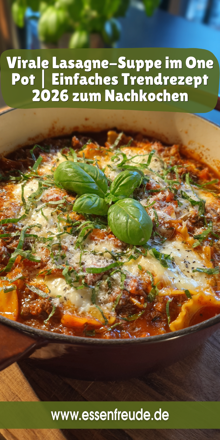 Virale Lasagne-Suppe (One Pot) | Trend Rezepte 2026