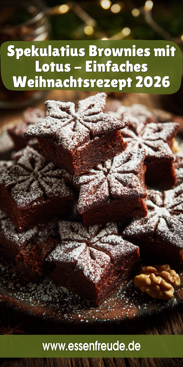 Weihnachtliche Spekulatius-Brownies (Lotus) | Winter 2026