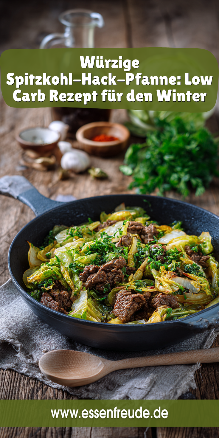 Würzige Spitzkohl-Hack-Pfanne: Low Carb & Lecker | Gesunde Winter Rezepte 2026